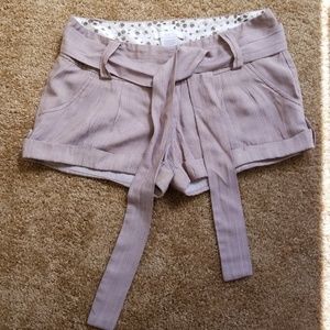 ❤Charlotte Russe Tie-Front brown Shorts.